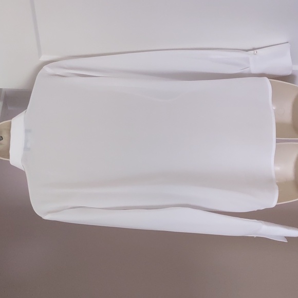 Karl Lagerfeld Classic White Button Down Tuxedo Shirt - Size XS /ECH/TP - Picture 8 of 11